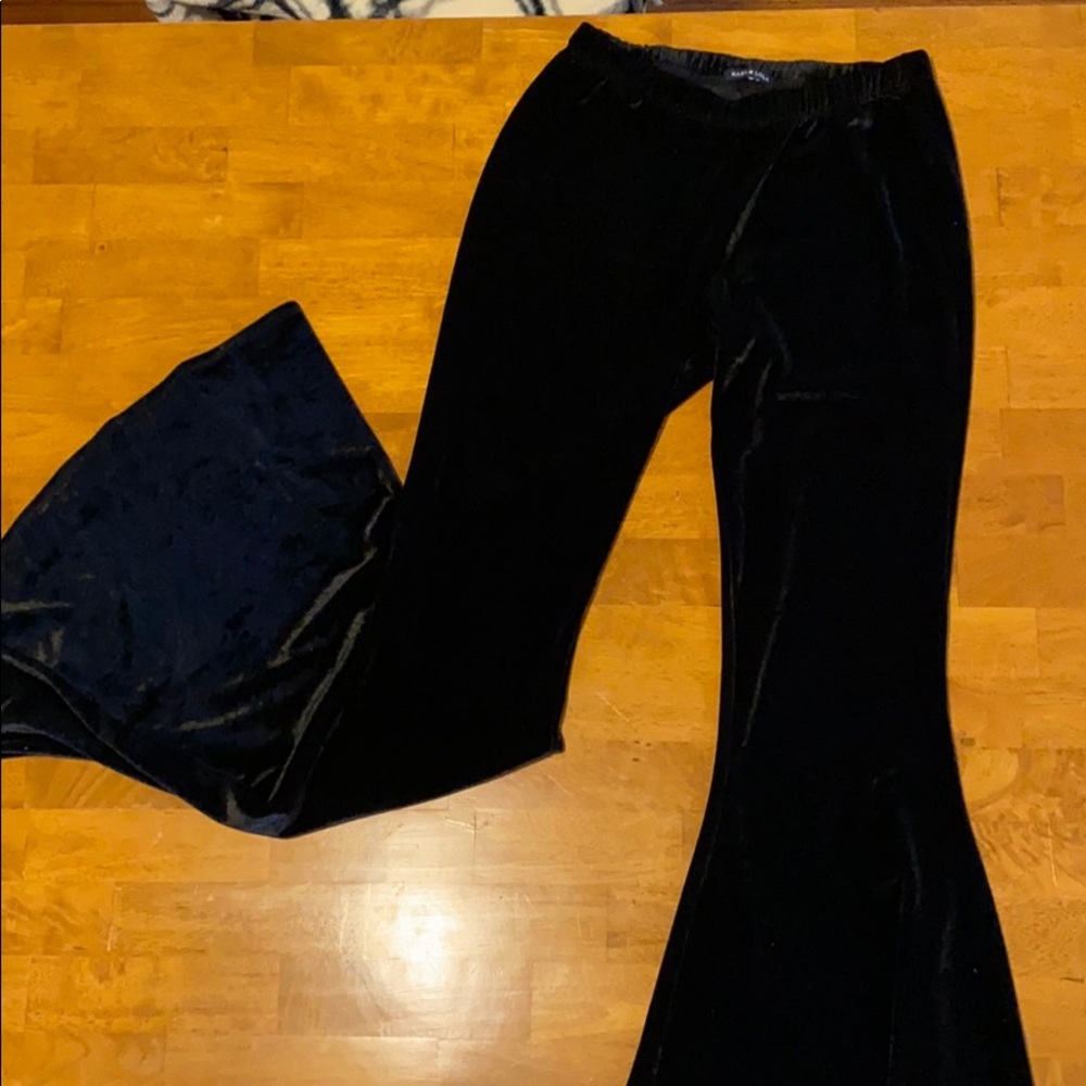 Black Velvet Bell Bottoms